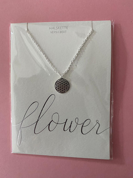 Halskette "Blume des Lebens" 999 feinversilbert