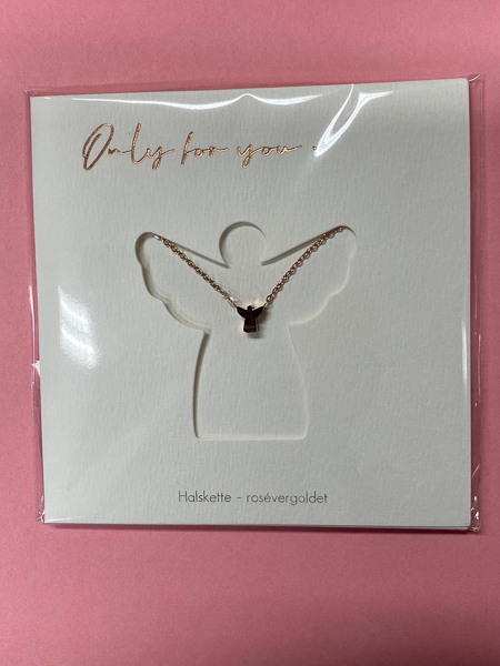 Halskette "Engel" Rosévergoldet